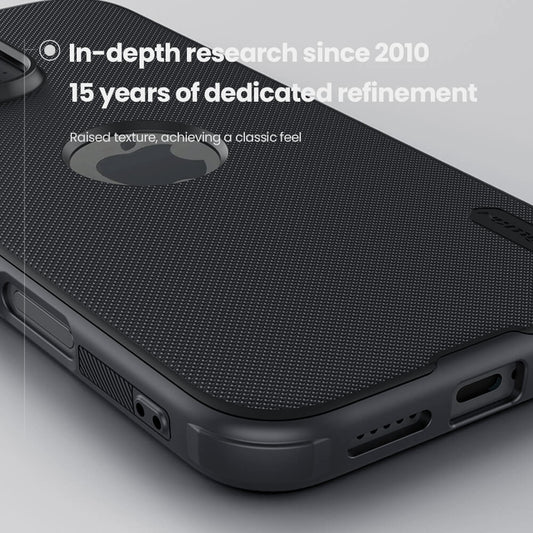 Nillkin Black Logo Cut Super Frosted Shield Pro Back Case for iPhone 16 Series