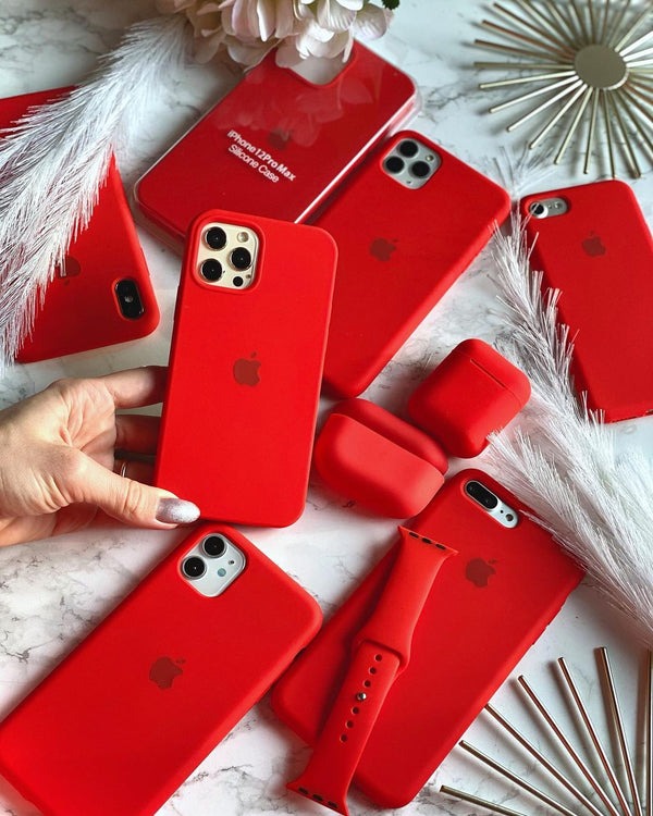 Red OG Silicone Case for iPhone