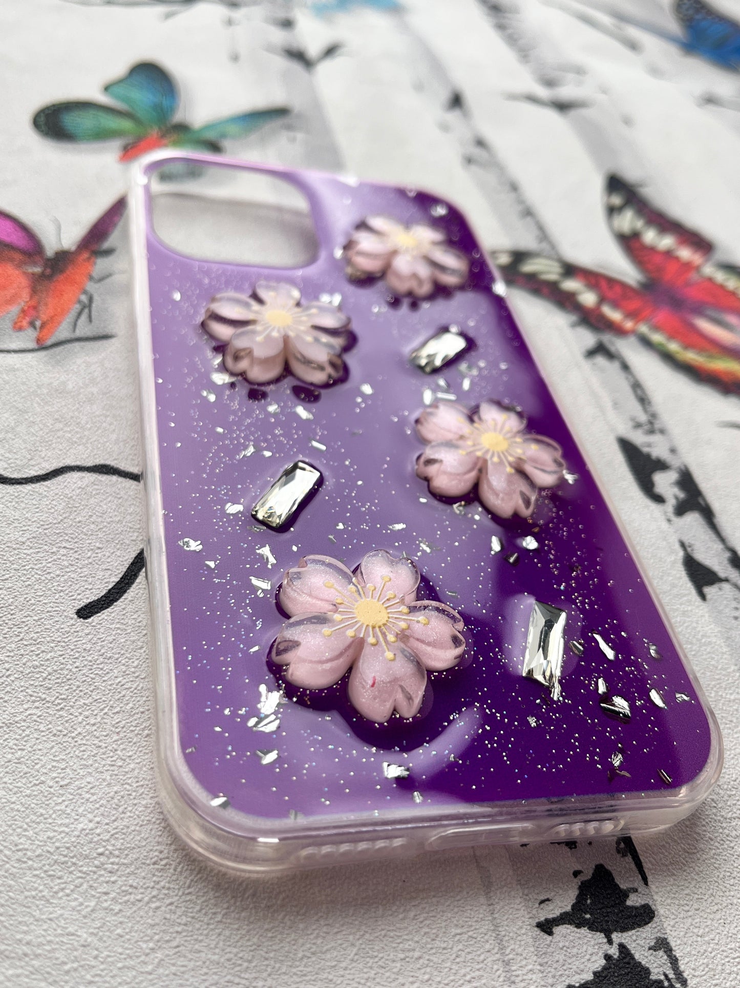 Ladies Spacial Floral Stone Diamond Case
