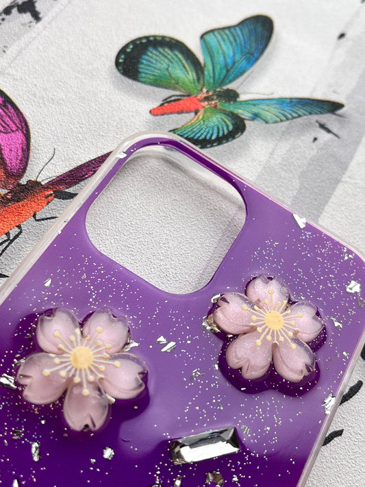 Ladies Spacial Floral Stone Diamond Case