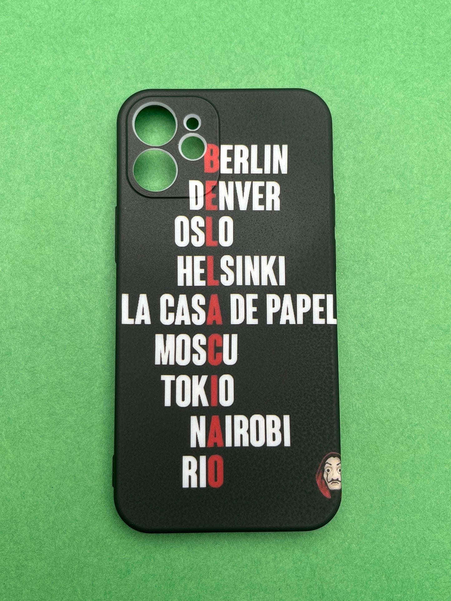 Money Heist Silicon Case Inside Velvet Finish For 12 Mini | mhs