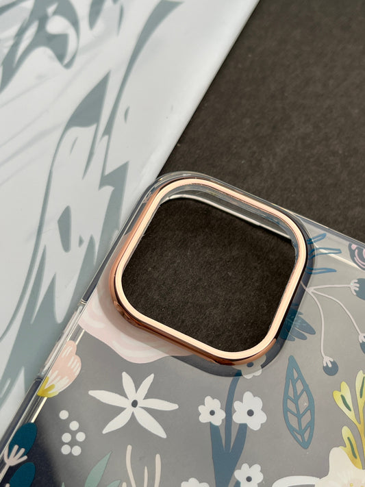 QY Premium Ladies White Flower Case for iPhone