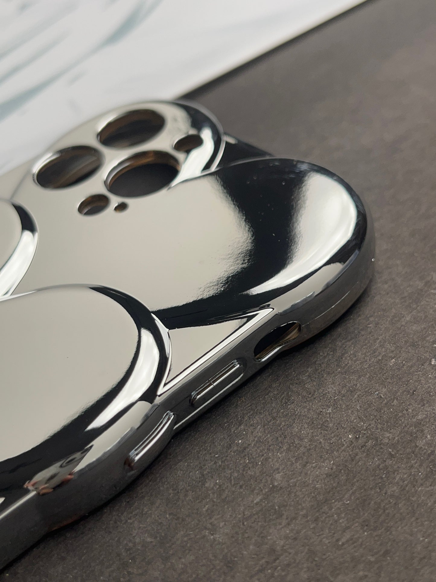 Luxury Plating 3D Overlap Heart With Bracelet Case For iPhone