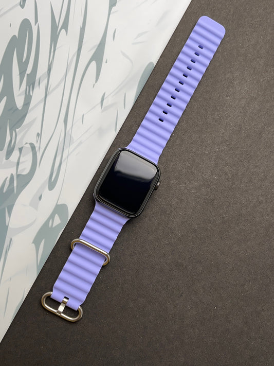 Purple Silicone Ocean Band For Apple Watch