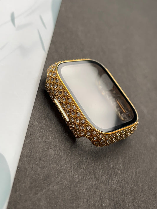 Gold Luxury Diamond Case For Apple Watch