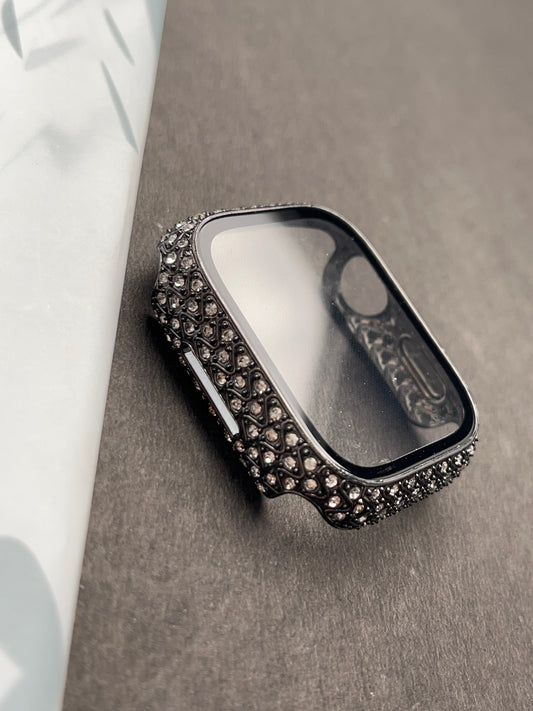 Black Luxury Diamond Case For Apple Watch