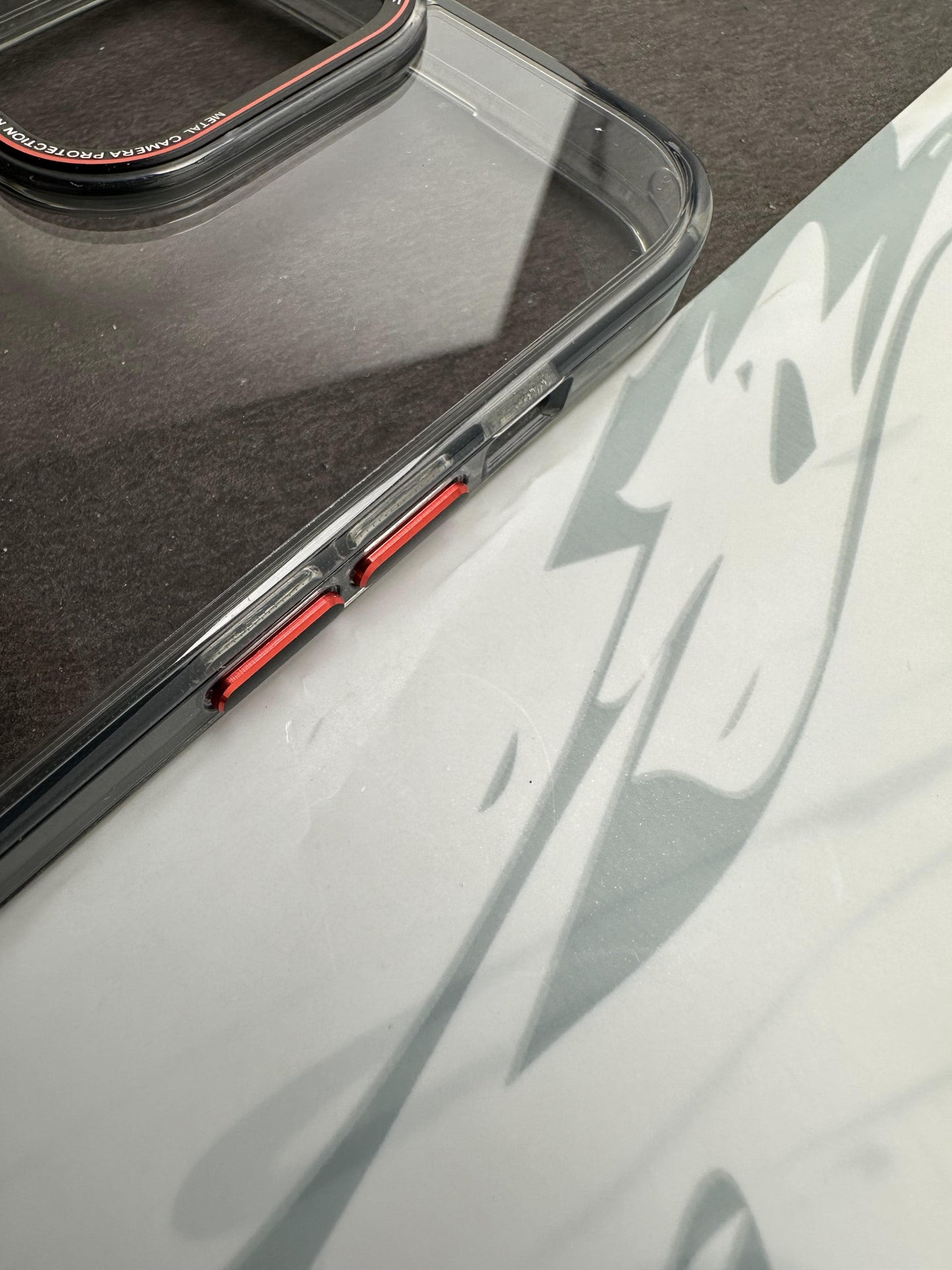 Stylish Black Crystal Clear Hard Back Soft TPU Edge Case For iPhone