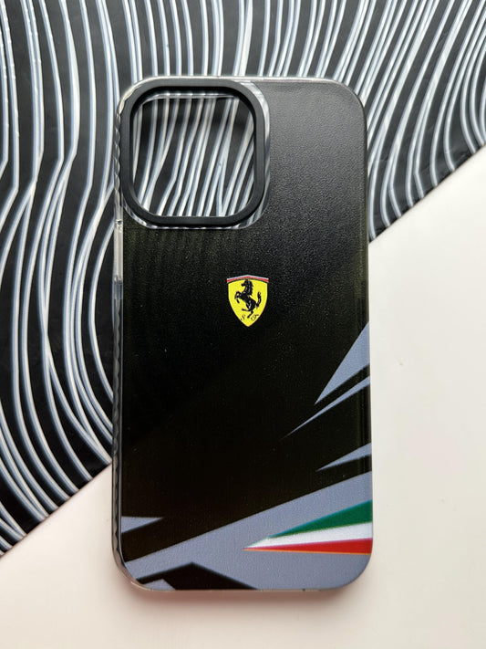 Ferrari Black Bumper Case For iPhone