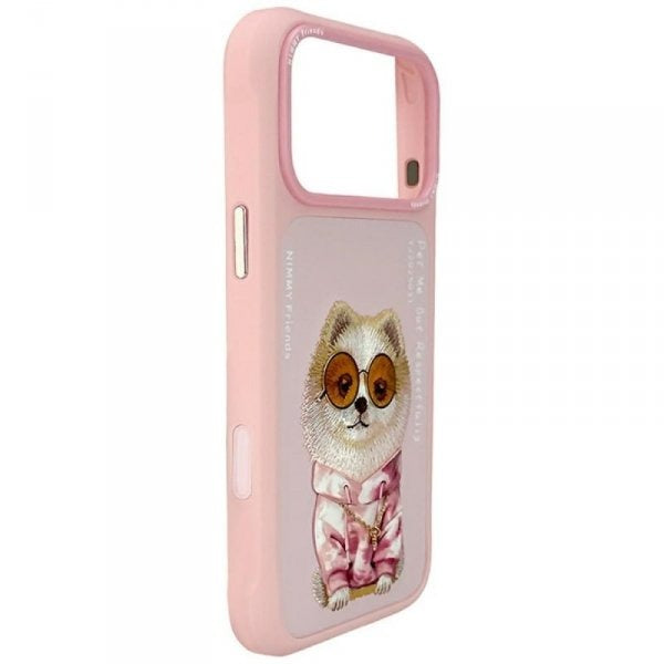 Nimmy Glasses Cool Dog Pink case for iPhone 17 Pro