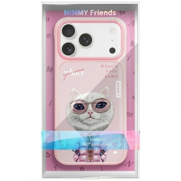 Nimmy Cool&Cute 2.0 Pink Cat case for iPhone 17 Pro