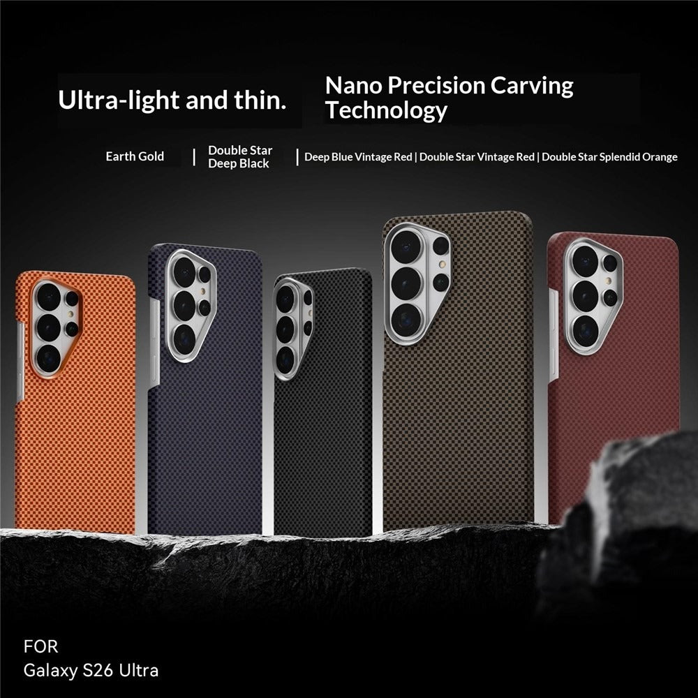 Moloch Design Black Carbon Fiber MagSafe Case For Samsung Galaxy S26 Ultra