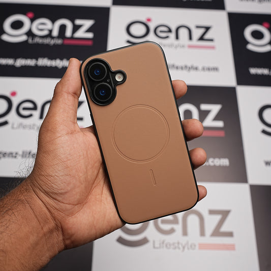 X-level Gold Duke Leather case with MagSafe for iPhone