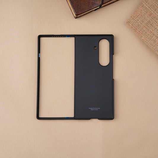 Black S-Pen Skin feel Silicone case for Samsung Galaxy Z Fold7