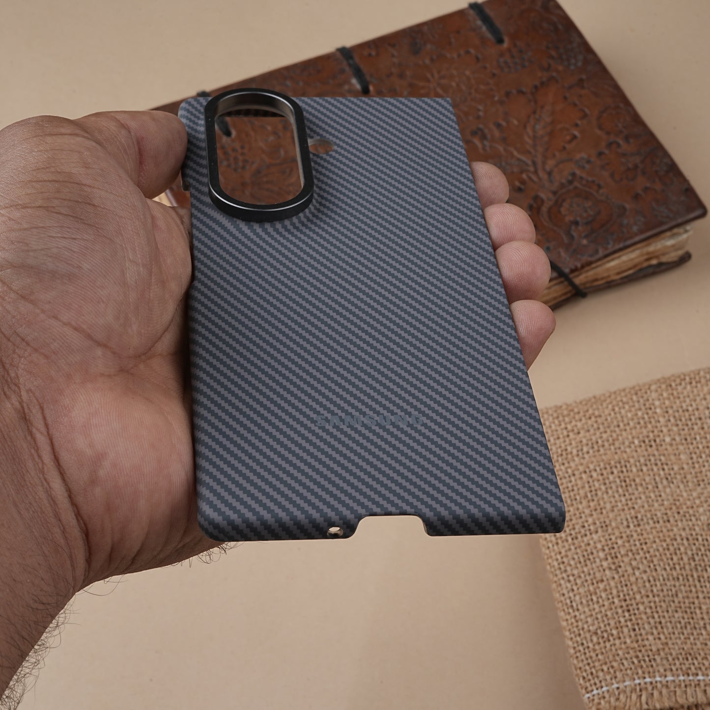 Black Carbon Shield Case for Samsung Galaxy Z Fold7