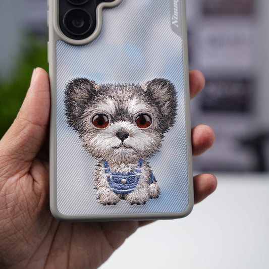 Nimmy Design Big Eyes Sky Blue case for Samsung S26 Ultra - Brown Eyes