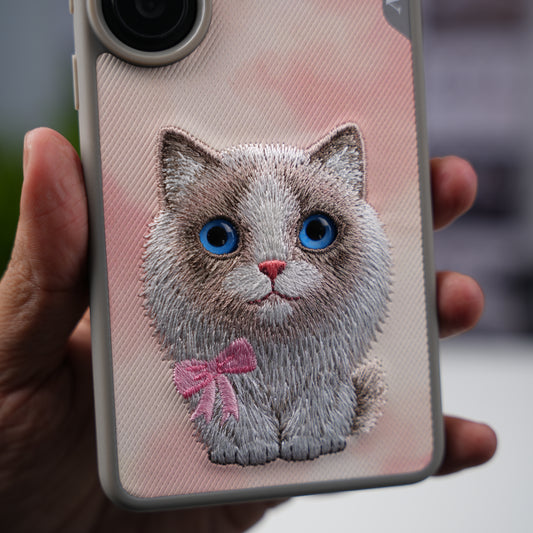 Nimmy Design Big Eyes Pink case for Samsung S26 Ultra - Blue Eyes