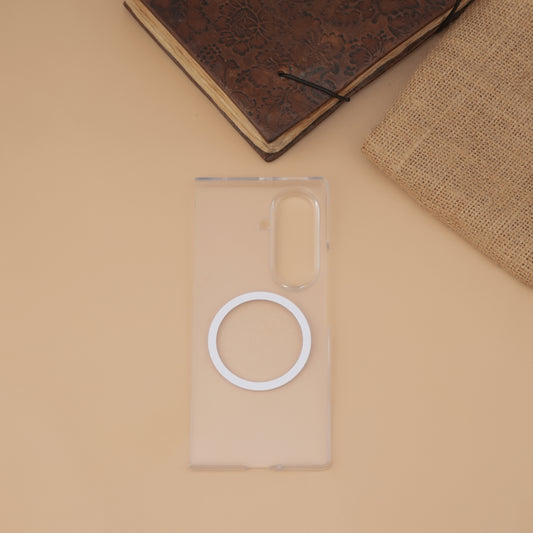 Crystal Clear MagSafe Non-Yellow Hard Case for Samsung Galaxy Z Fold7