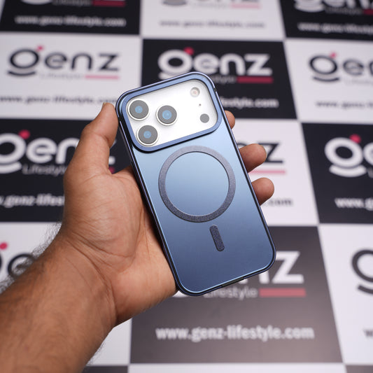 Xundd Blue Metal Hard Matte finish MagSafe Case for iPhone