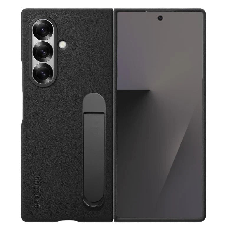 Black Kindsuit Leather case with Kickstand for Samsung Galaxy Z Fold7