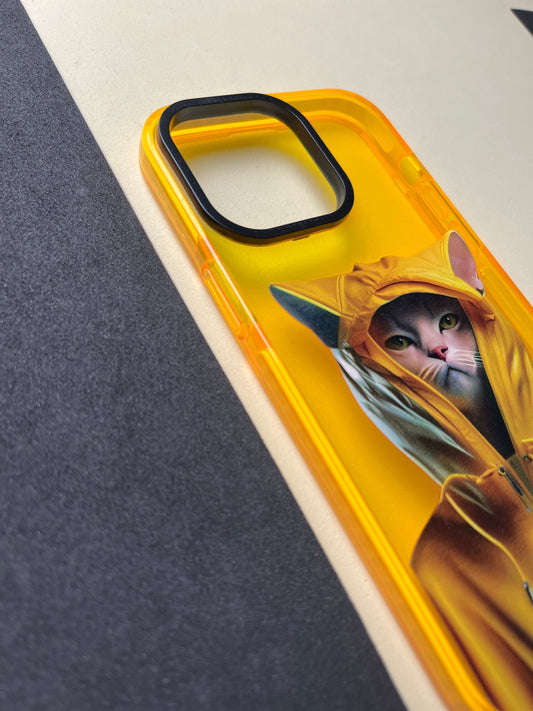 NIMMY Yellow Cat Bumper Case For iPhone