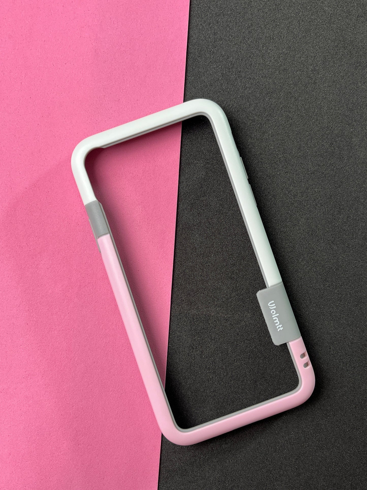 Walnut Pink White Bumper ring for iPhone