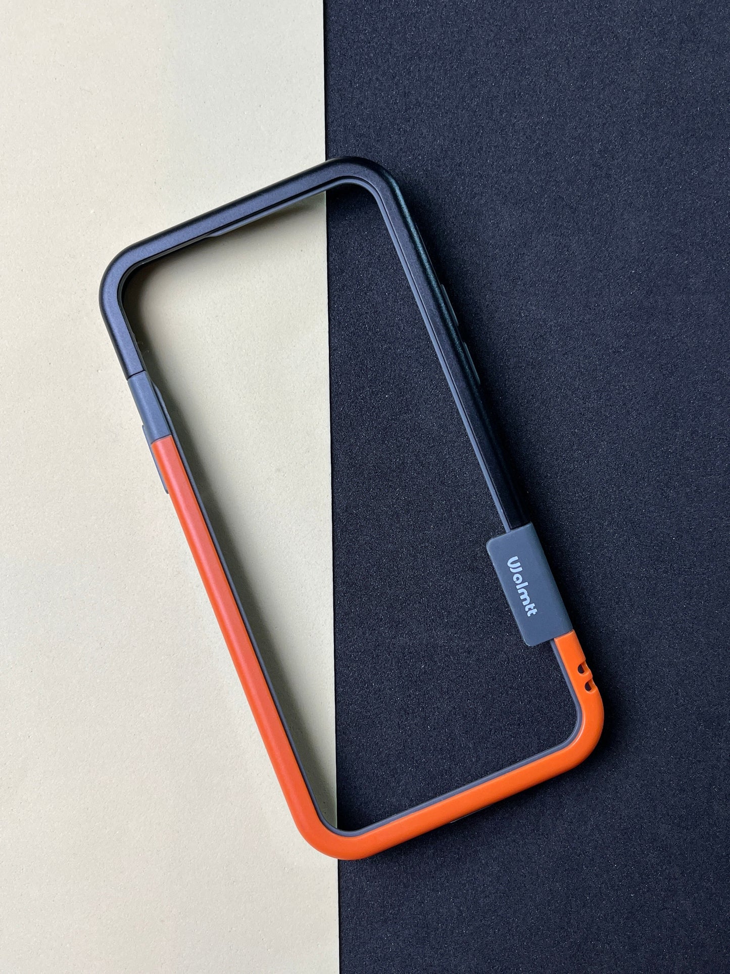 Walnut Orange Black Bumper ring for iPhone