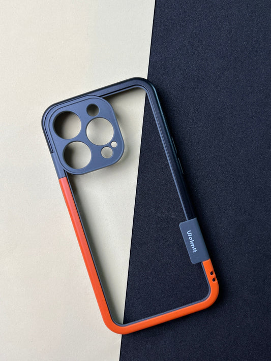 Walnut Orange Black Bumper ring for iPhone