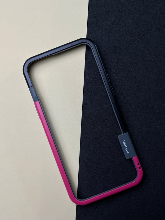 Walnut Pink Black Bumper ring for iPhone