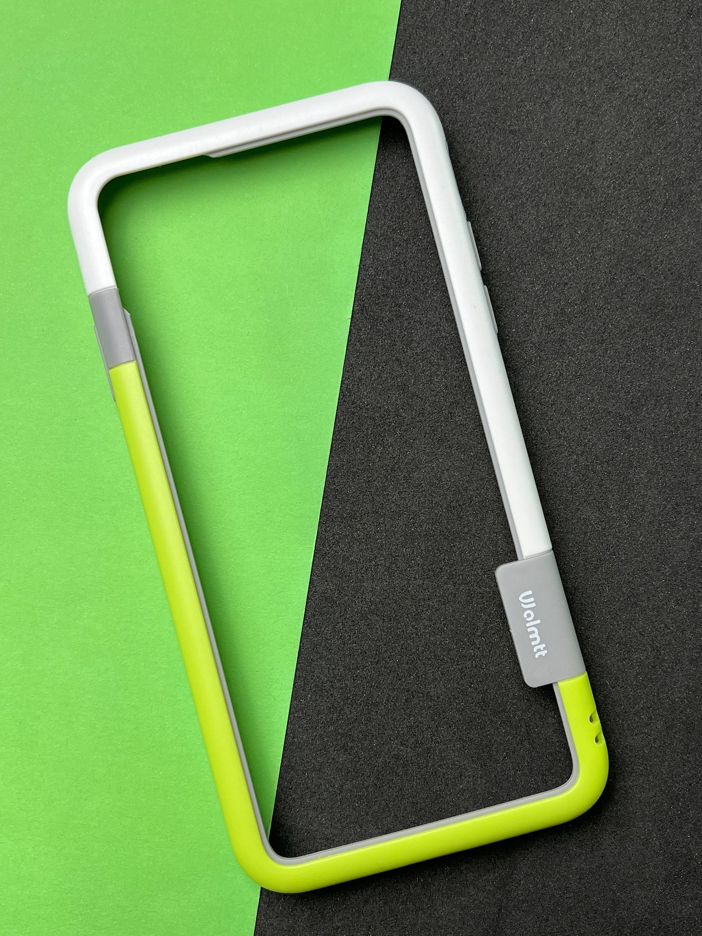 Walnut Green White Bumper ring for iPhone