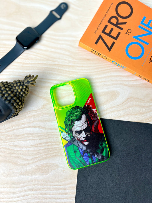 Jocker Face Neon Case For iPhone