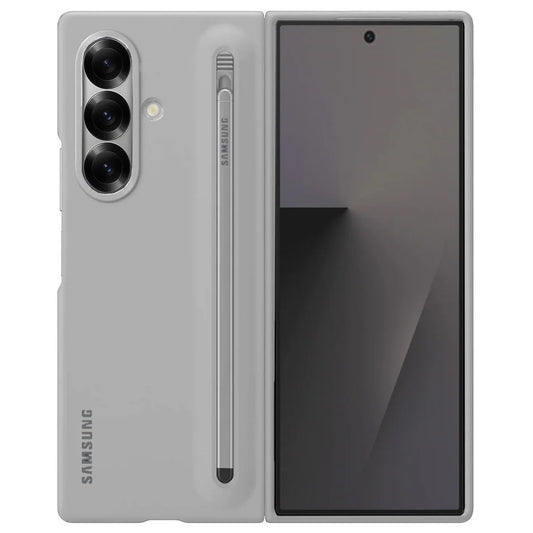 Grey S-Pen Skin feel Silicone case for Samsung Galaxy Z Fold7