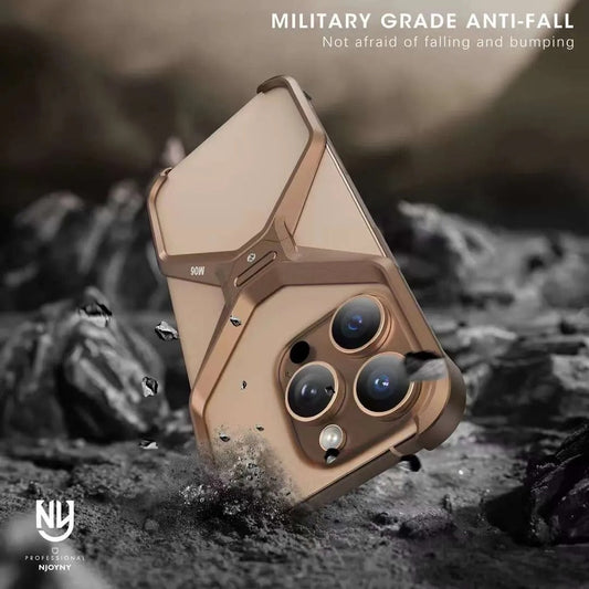 NY Metal X Series Desert Titanium Case for iPhone 16 Pro Max / 16 Pro