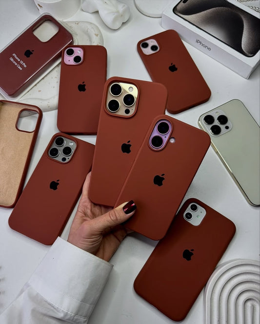 Brown OG Silicone Case for iPhone