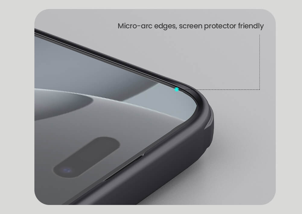 Nillkin Black Logo Cut Super Frosted Shield Pro Back Case for iPhone 16 Series