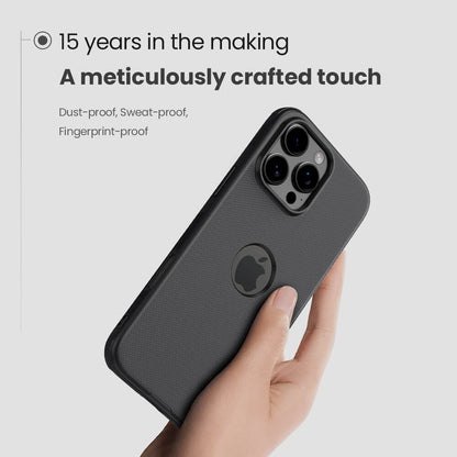 Nillkin Black Logo Cut Super Frosted Shield Pro Back Case for iPhone 16 Series