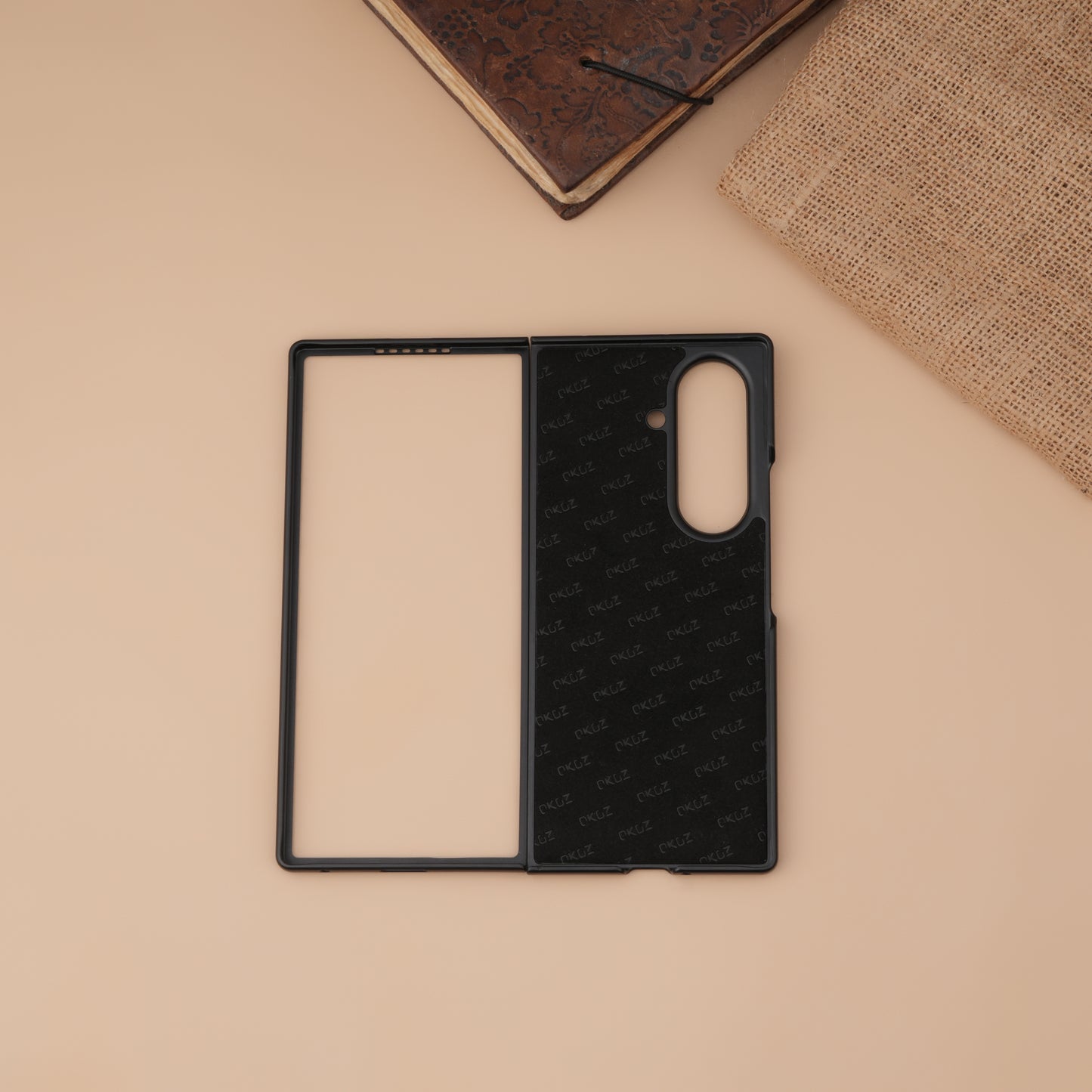 OKOZ Cyber Leather MagSafe Case for Samsung Galaxy Z Fold7