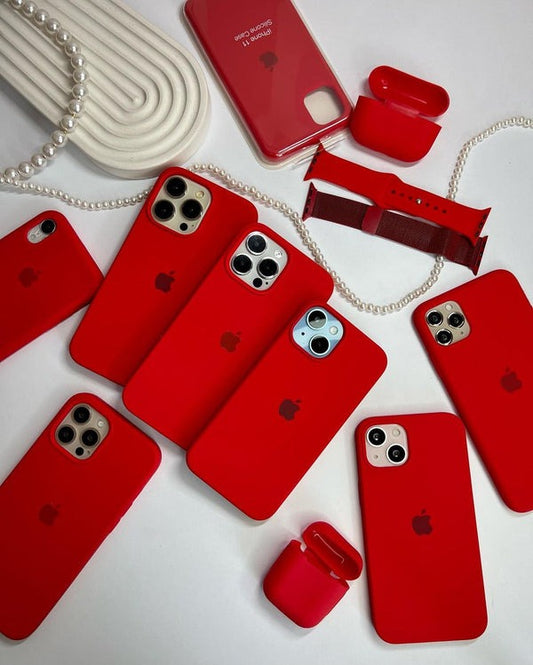 Red OG Silicone Case for iPhone