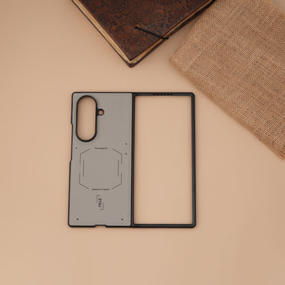 OKOZ Cyber Leather MagSafe Case for Samsung Galaxy Z Fold7