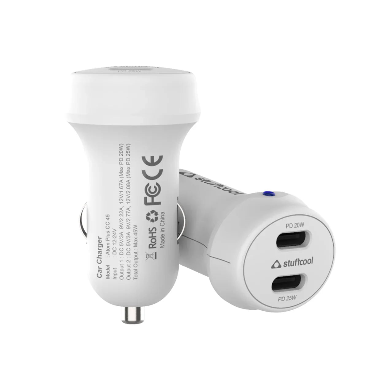 Stuffcool Atom Plus CC 45W Car Charger with PPS