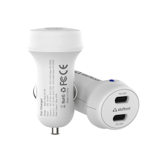 Stuffcool Atom Plus CC 45W Car Charger with PPS