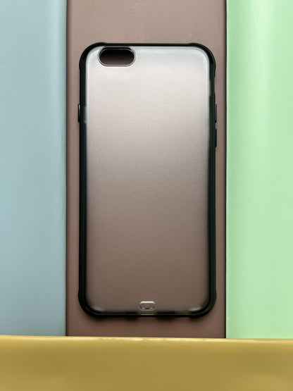 Clear Black Matte Transparent Case For iPhone