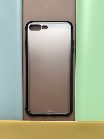Clear Black Matte Transparent Case For iPhone