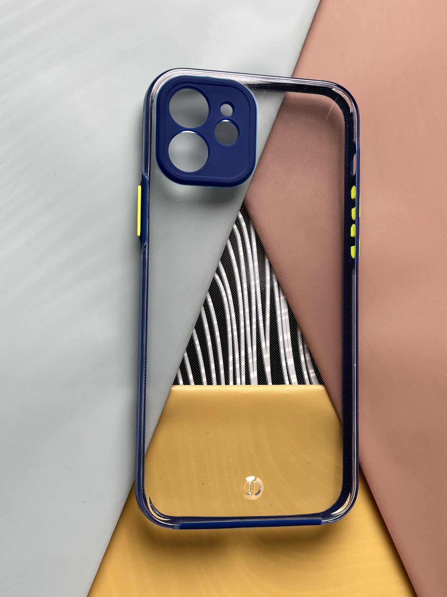 Clear Acrylic Blue Hard PC Non-Yellow case for iPhone