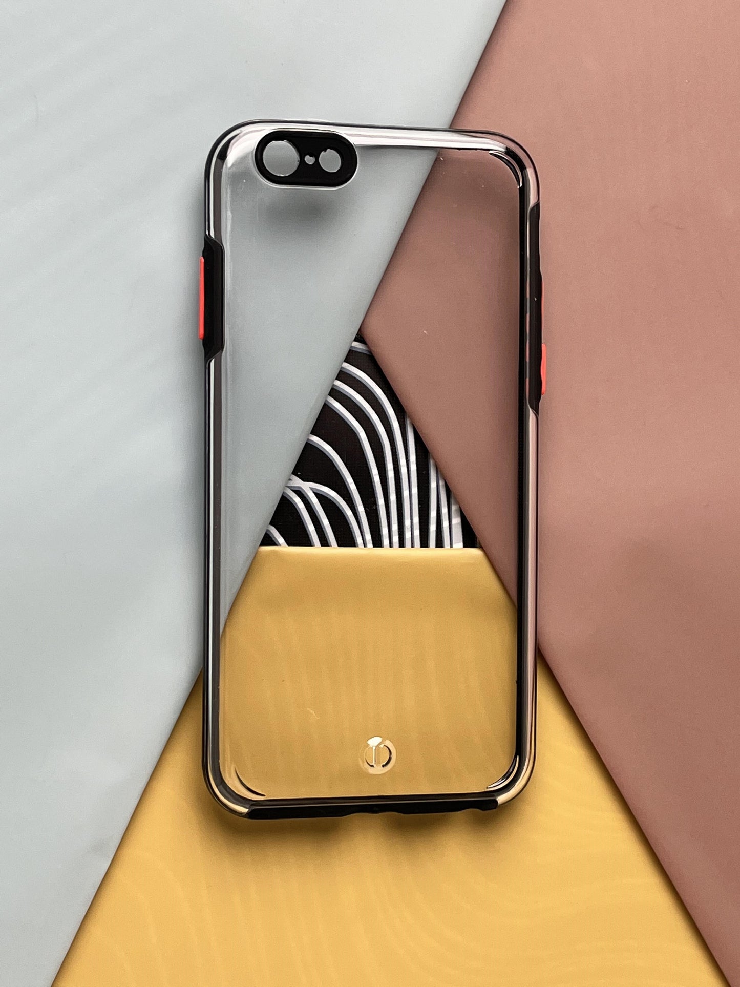 Clear Acrylic Black Hard PC Non-Yellow case for iPhone