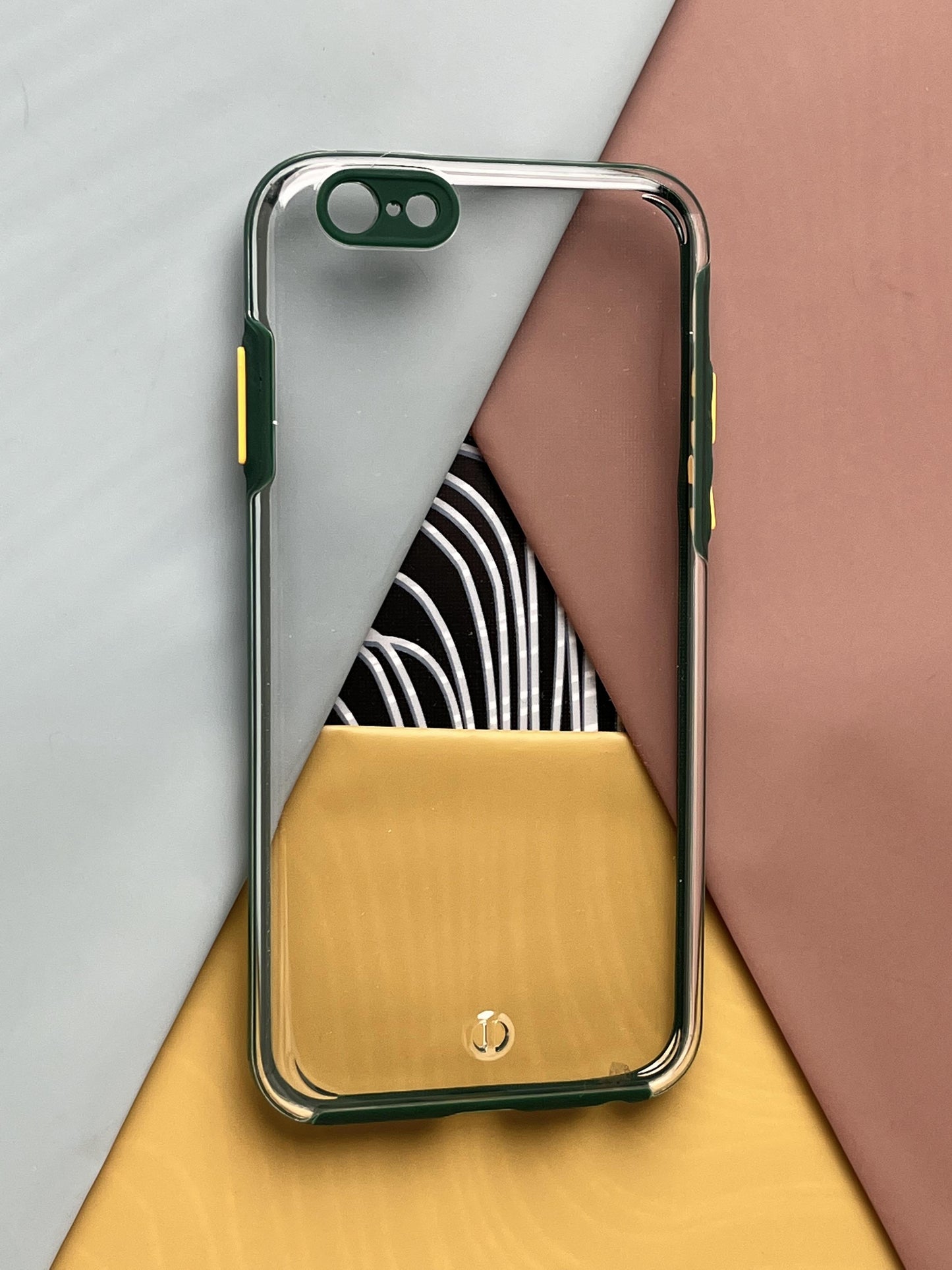 Clear Acrylic Green Hard PC Non-Yellow case for iPhone