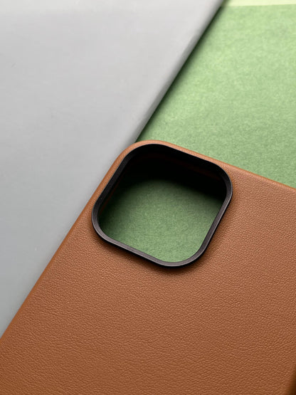 ONEGIF Brown Genuine Premium Leather case for iPhone