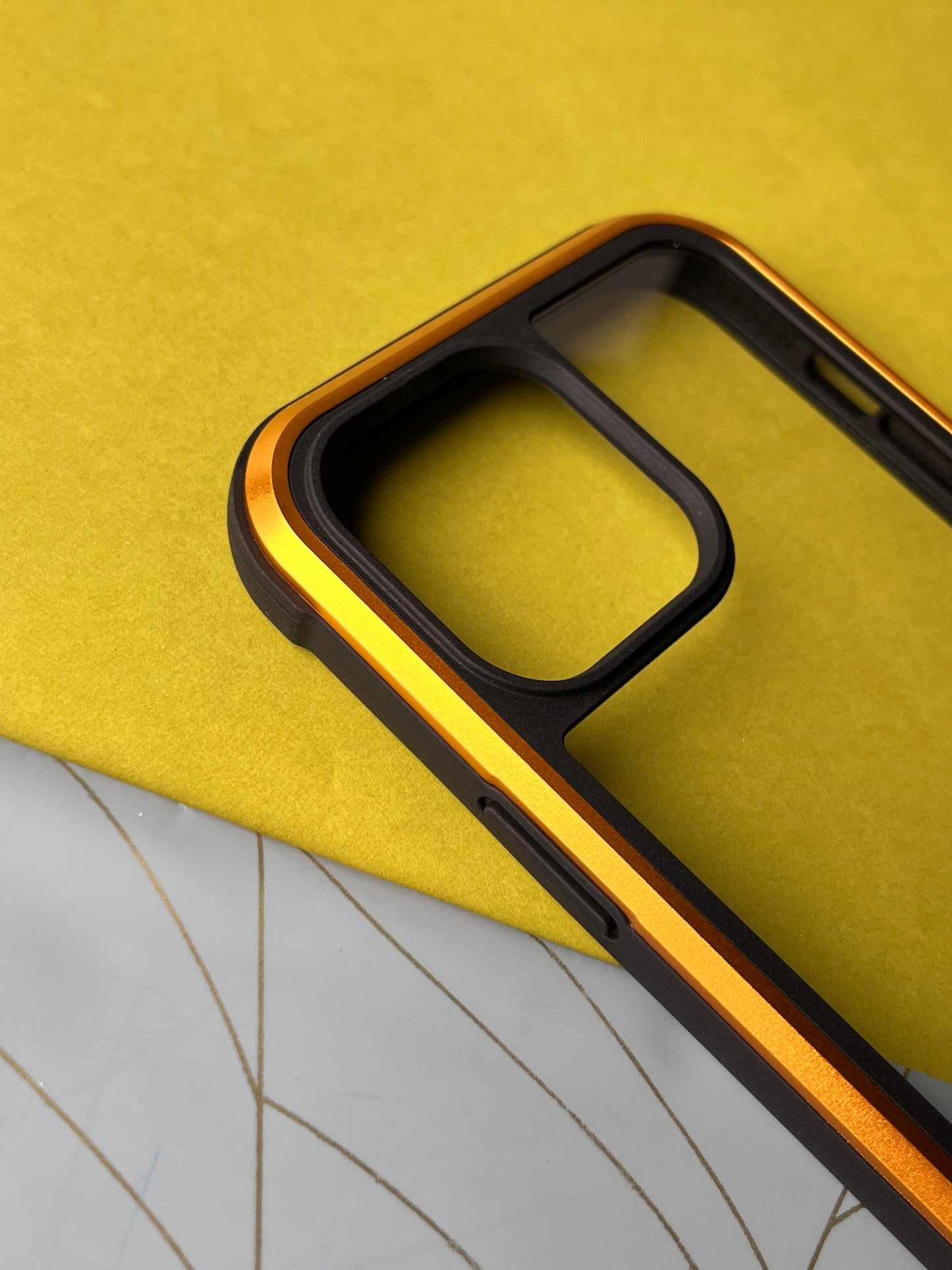 K-Doo Ares Gold Machined Aluminium Bumper Case for iPhone