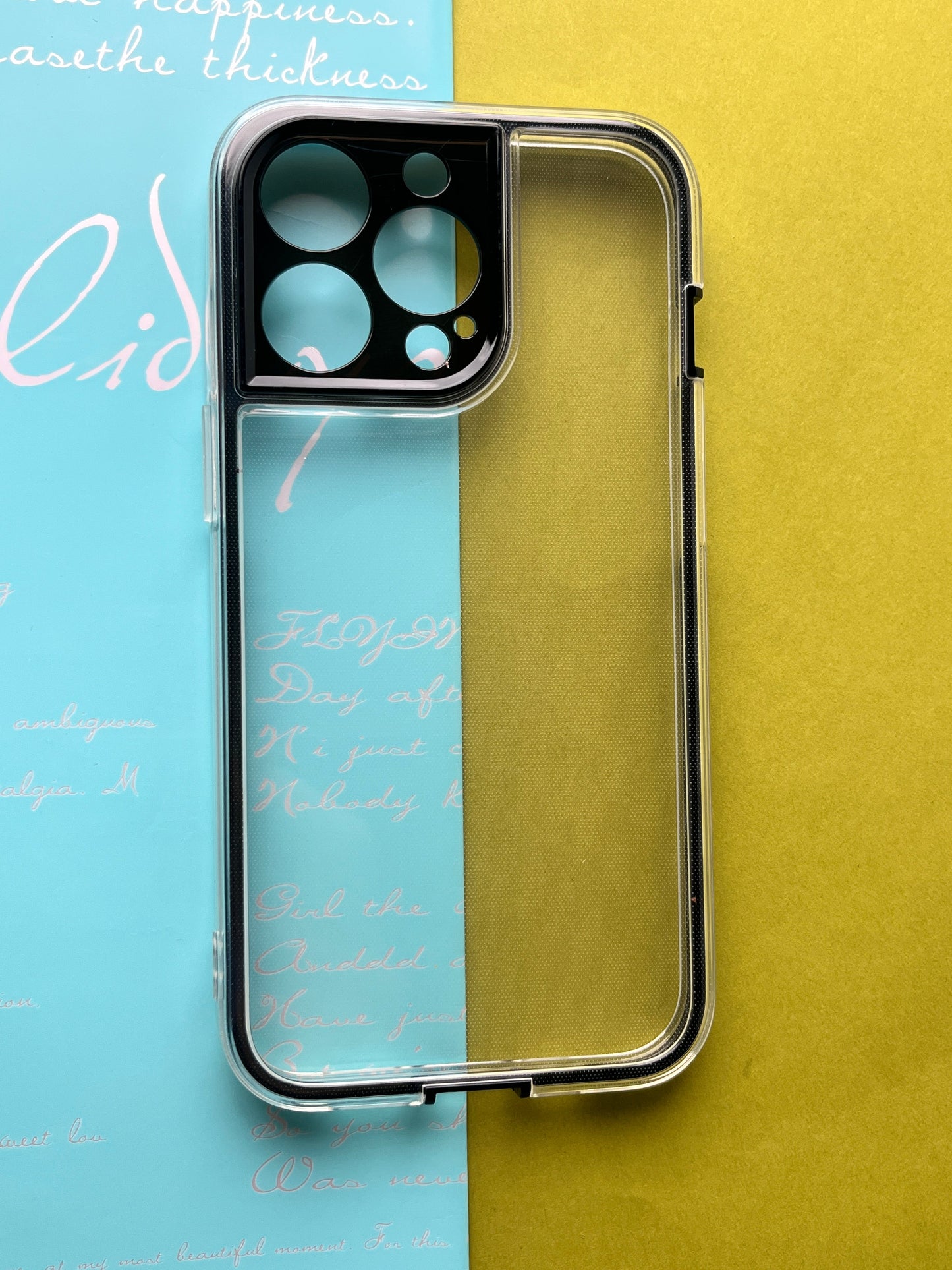 2 in1 Camera Protection Coloured Border case