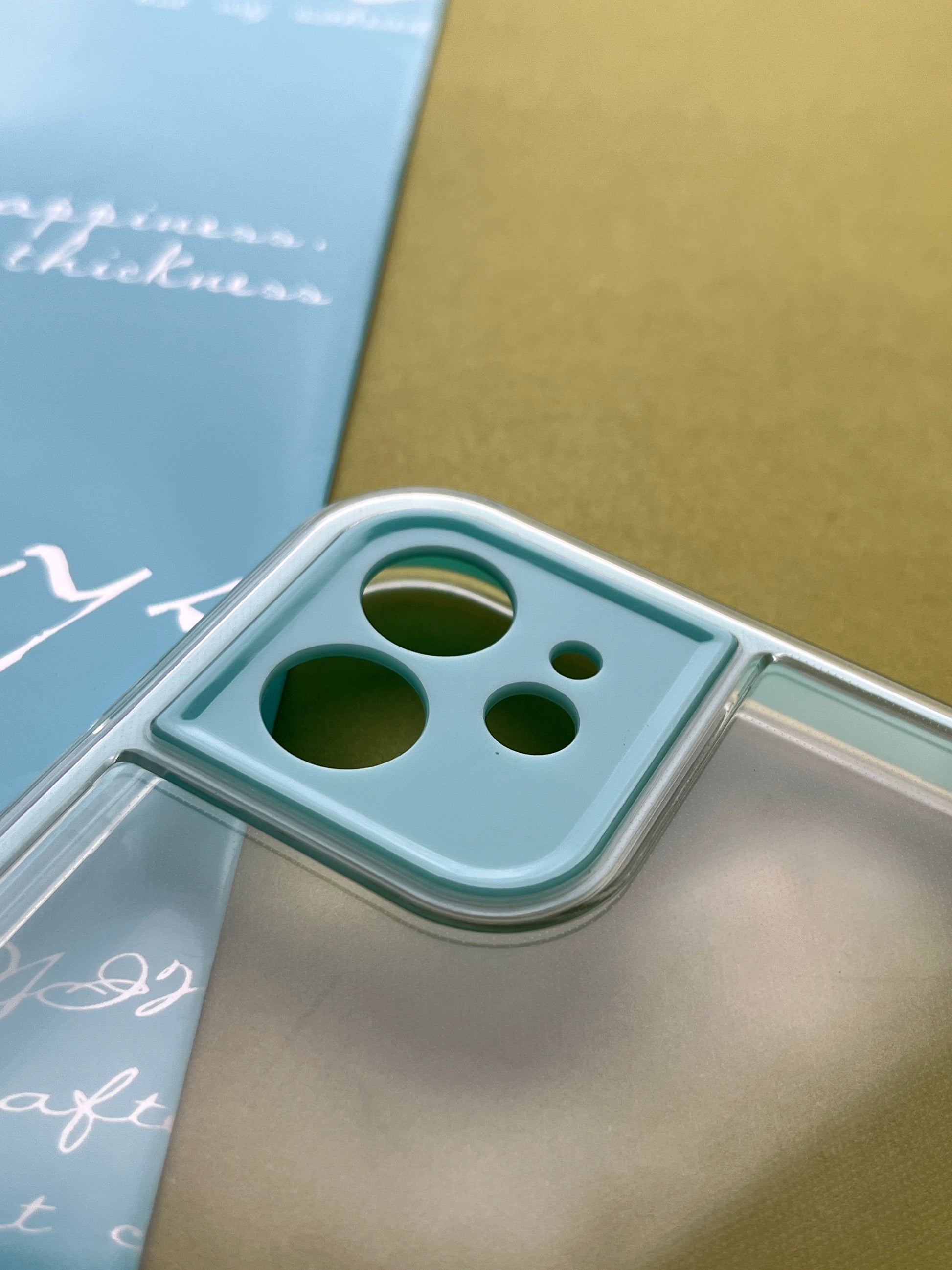 2 in1 Camera Protection Coloured Border case