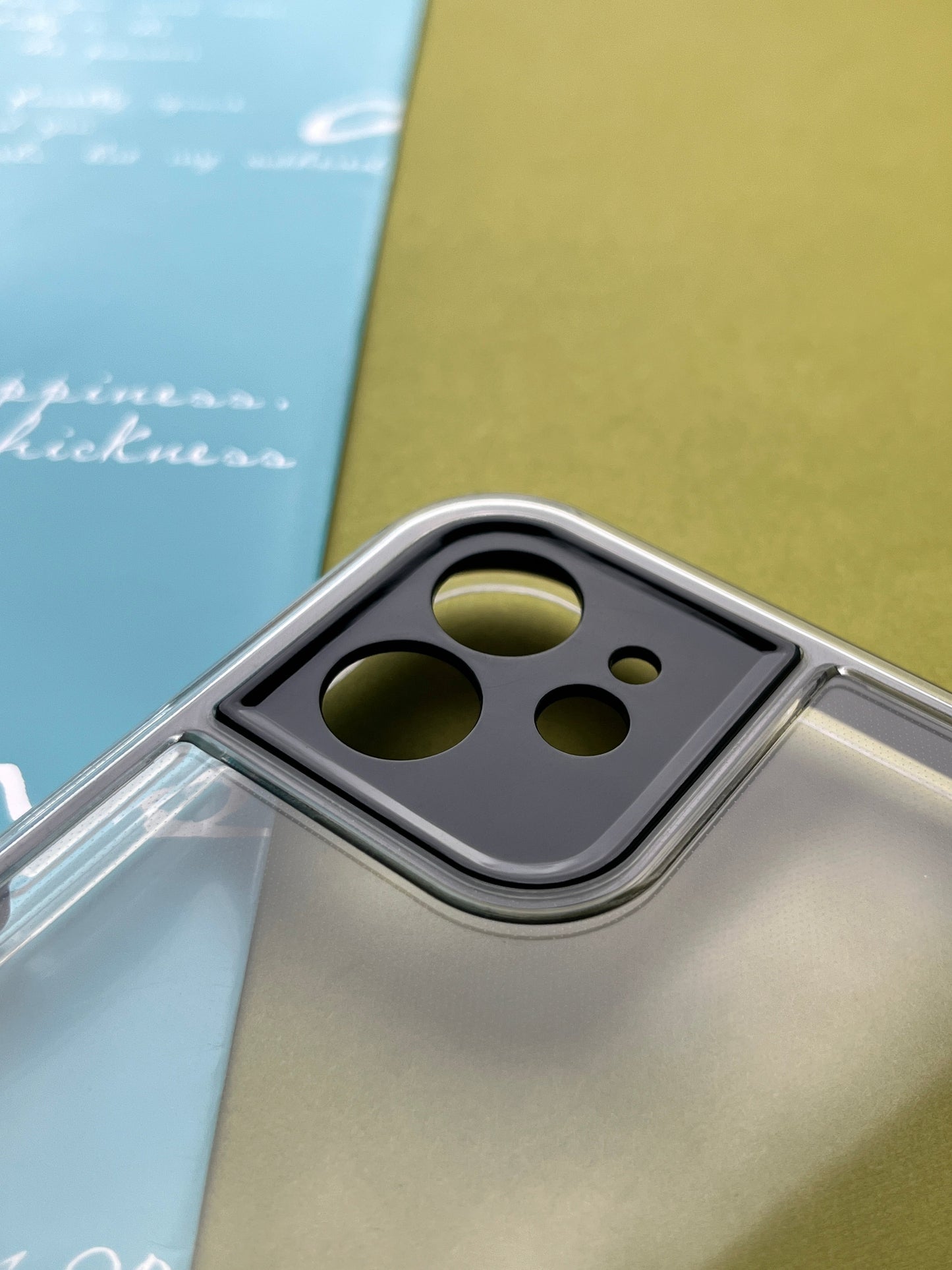 2 in1 Camera Protection Coloured Border case